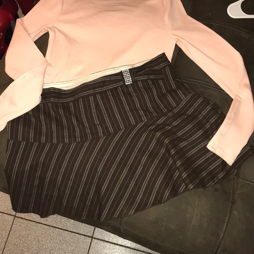 Vintage XOXO pleated schoolgirl style mini skirt